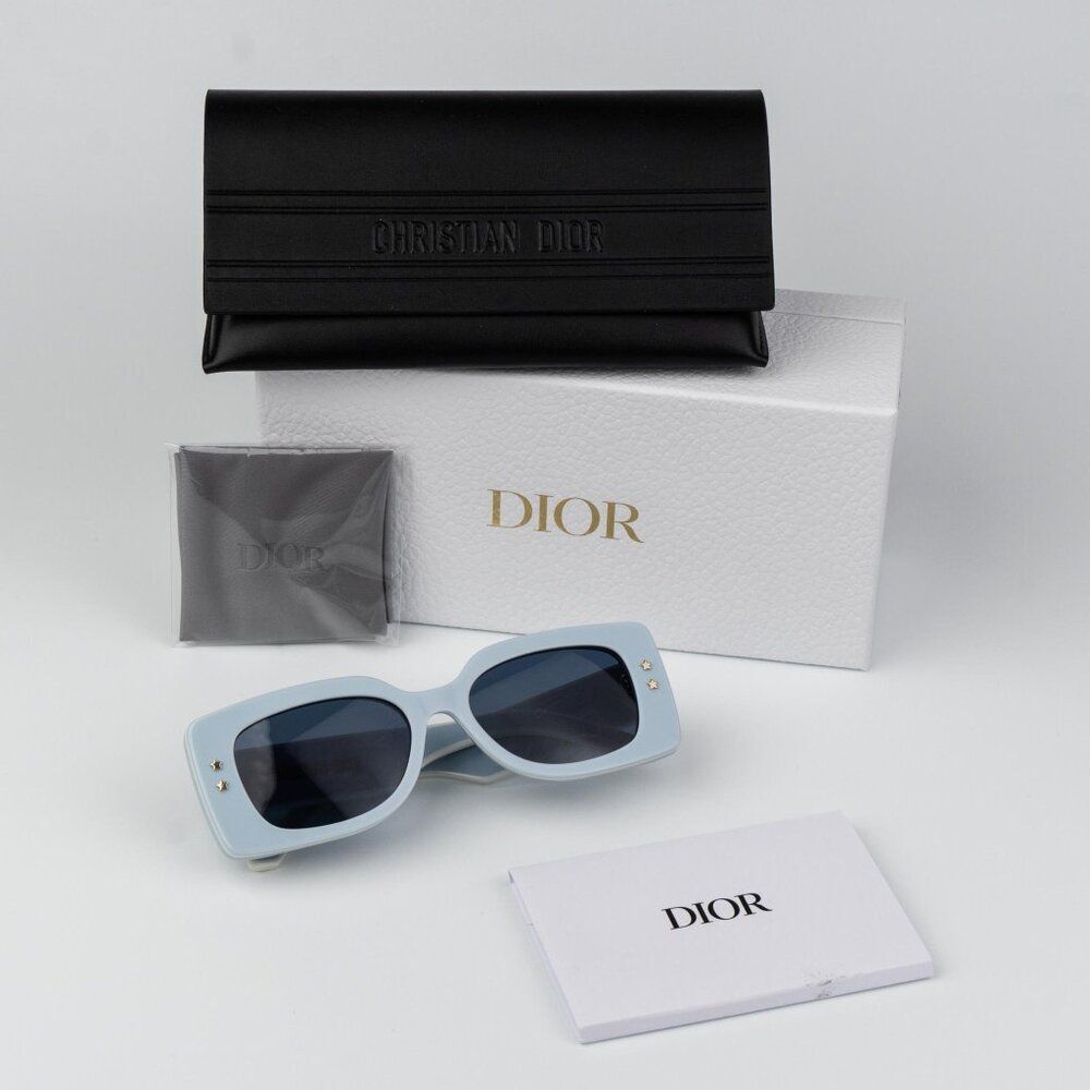 Dior DIORPACIFIC Women Sunglasses Blue White Geometric DIORPACIFIC S1U 80B0 - Picture 12 of 12